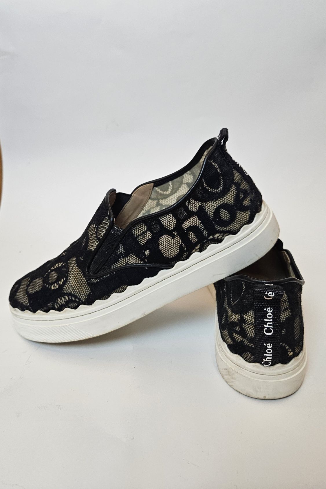 Sneakers Chloe alb negru