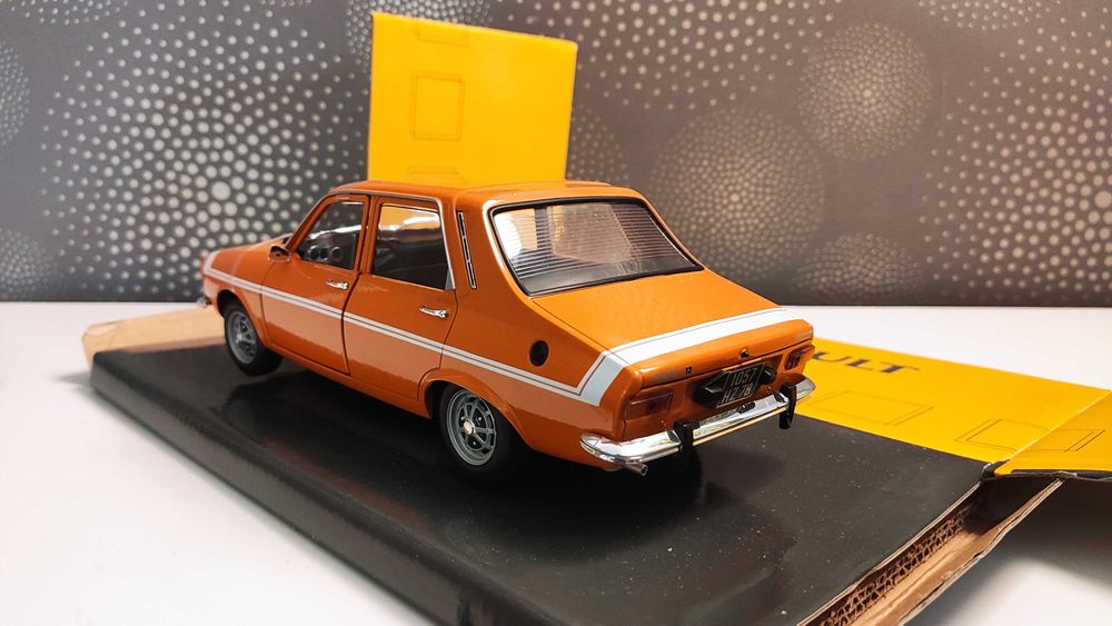 Macheta Rara - Renault 12 TS Orange - 1/18 Solido Dealer Edition