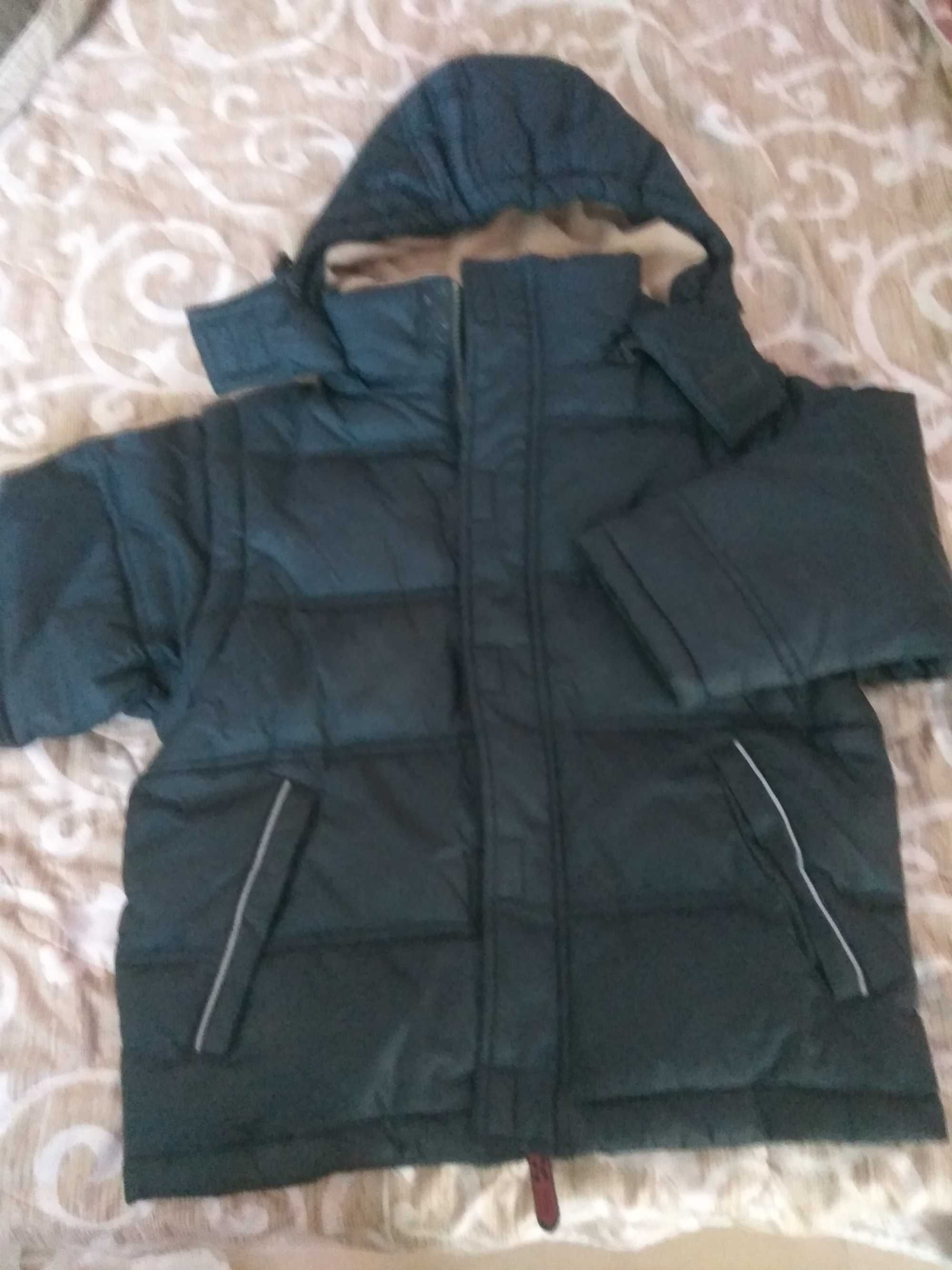 Топло зимно яке, със свалящи се ръкави