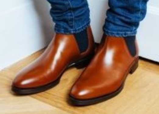 Ghete chelsea 40.5 41 La Maison Du Chausseur NOI piele naturala moale