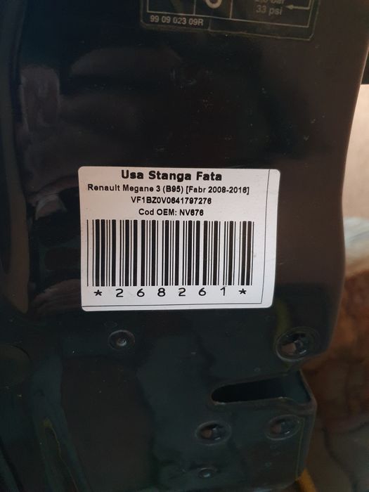Usa stânga Renault Megane 3
