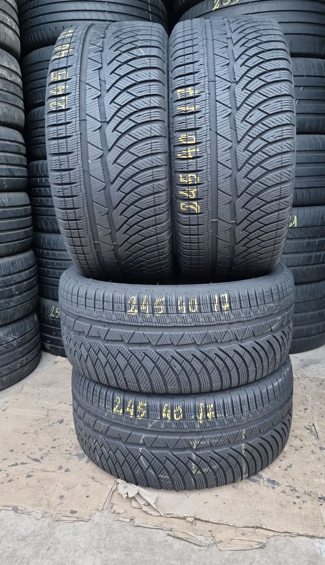 4 Anvelope Michelin 245 40 R17 M/S  Impecabile DOT1218.