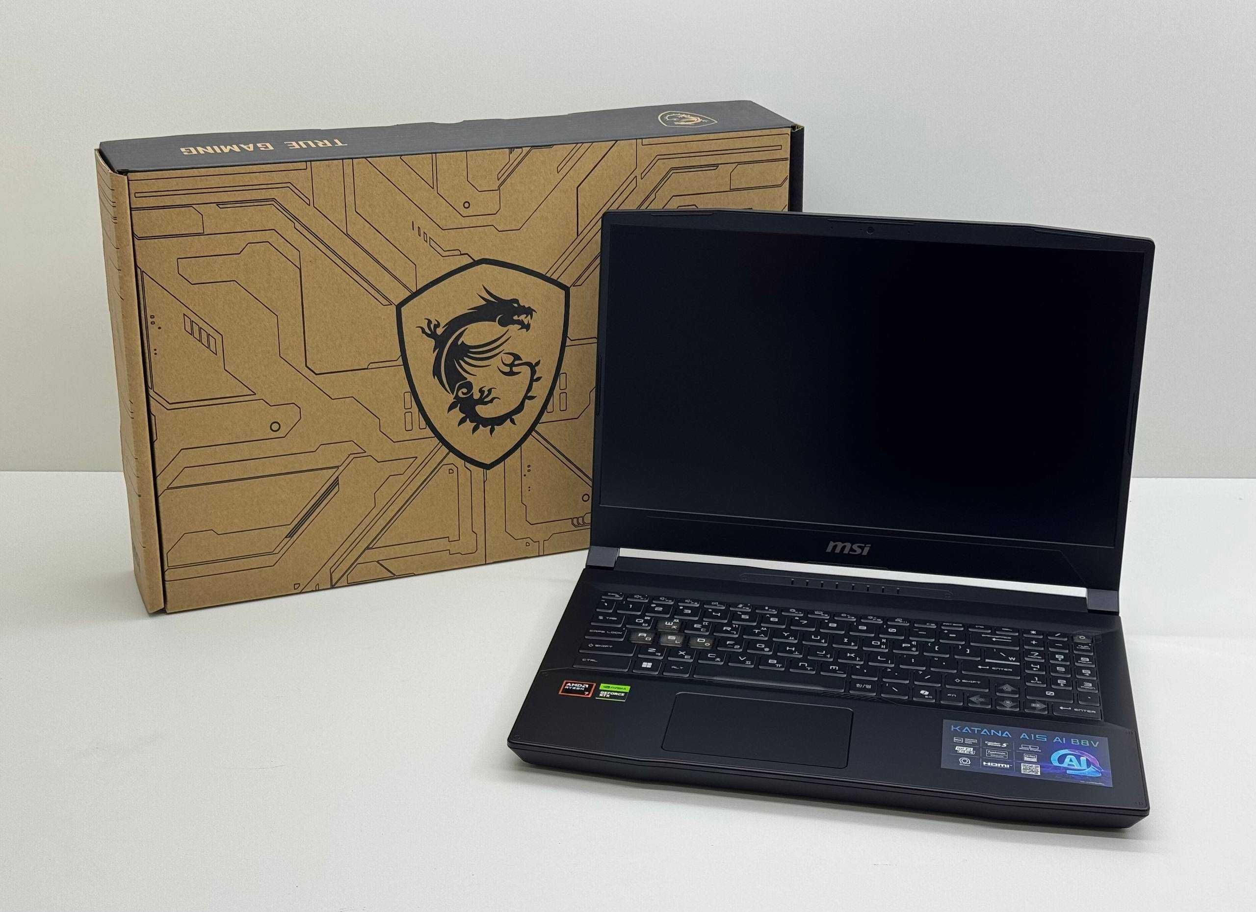 MSI KATANA 15 r7-8845HS /8GB DDR5/512GB SSD/RTX 4050 6GB/15.6 FHD IPS
