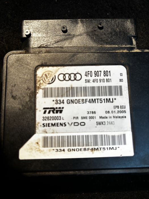 Modul frana de mana Audi A6 C6 cod in poza