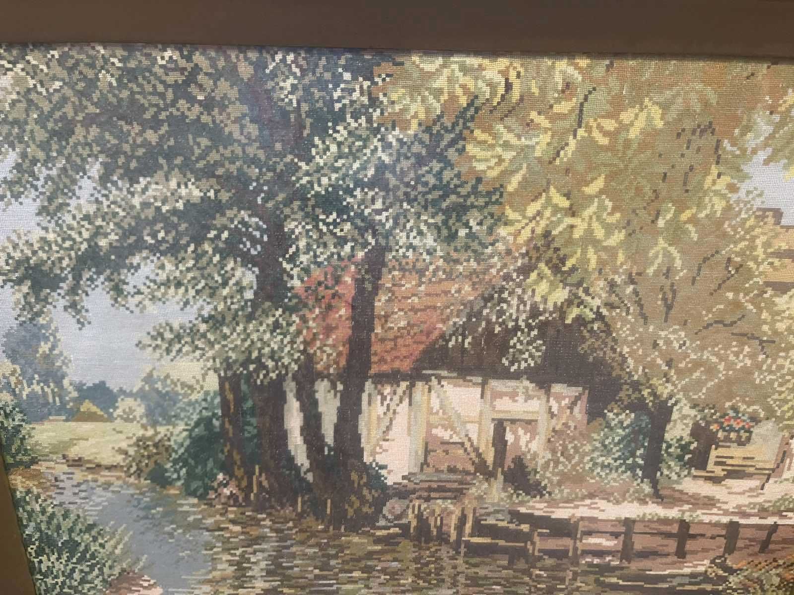 Гоблен "Запустялата воденица" - 83/67, рамкиран