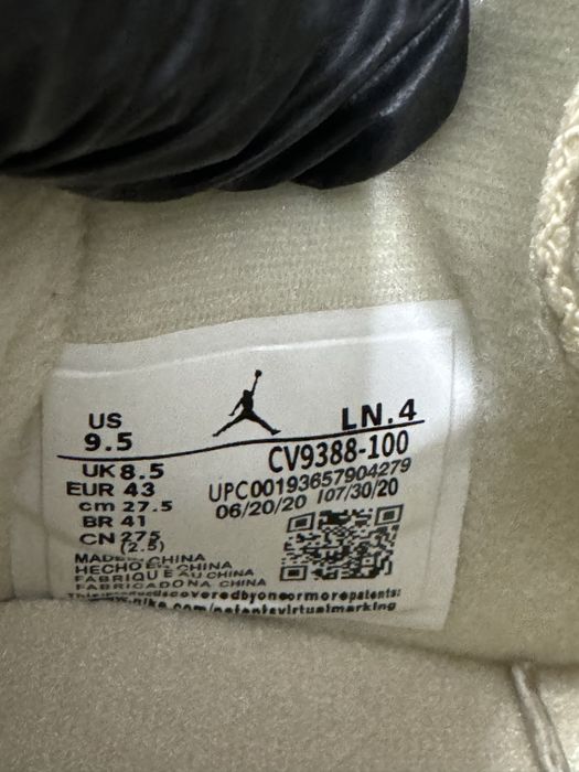 40-44 Jordan 4 Retro Sail Off White