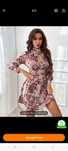 Rochie cu decolteu si imprimeu floral