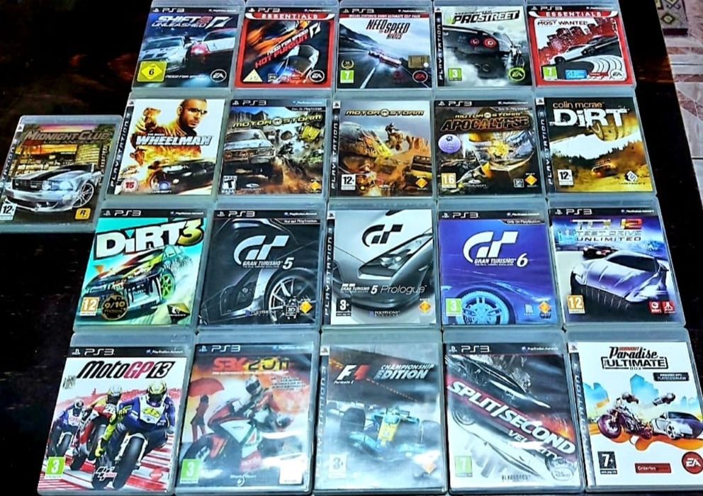 Nfs G Turismo Dirt Motorstorm Burnout Grid Moto Gp Driver Sf  PS 3