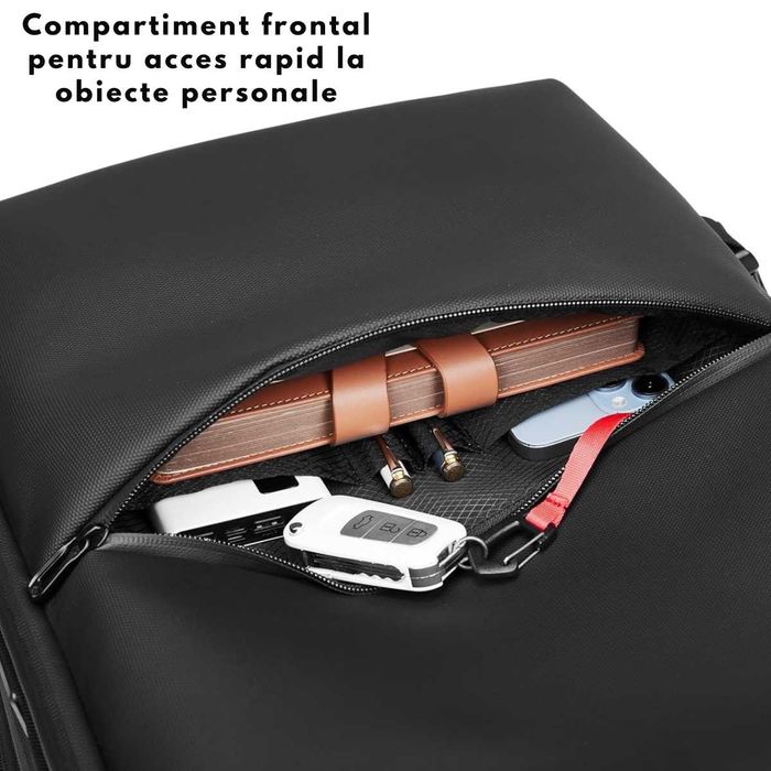 Rucsac Troler cu Vacum, Ghiozdan de Capacitate Mare, Sistem de Vidat