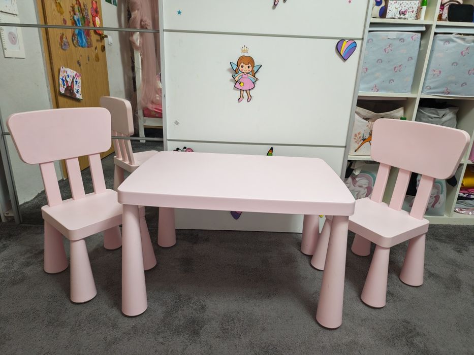 Masă și scaune Mammut Ikea