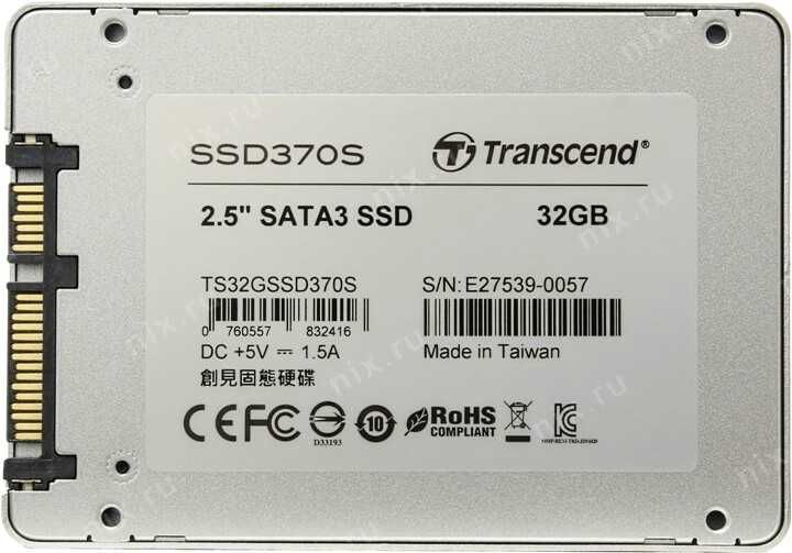 Trancend SSD-32Gb.