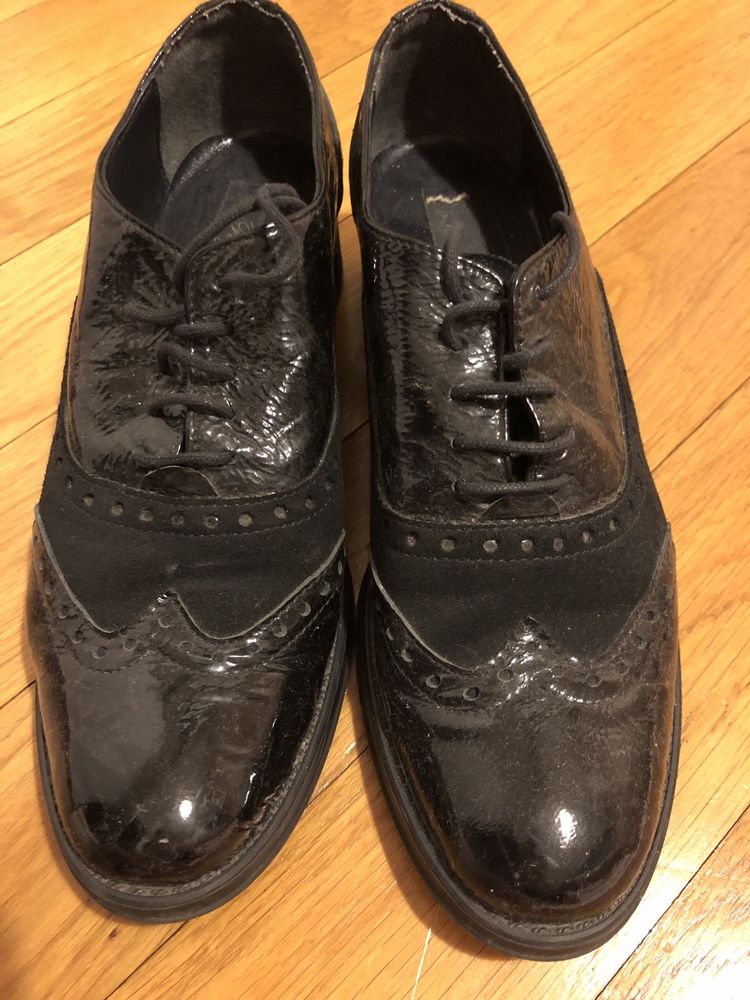 Pantofi piele negri 38