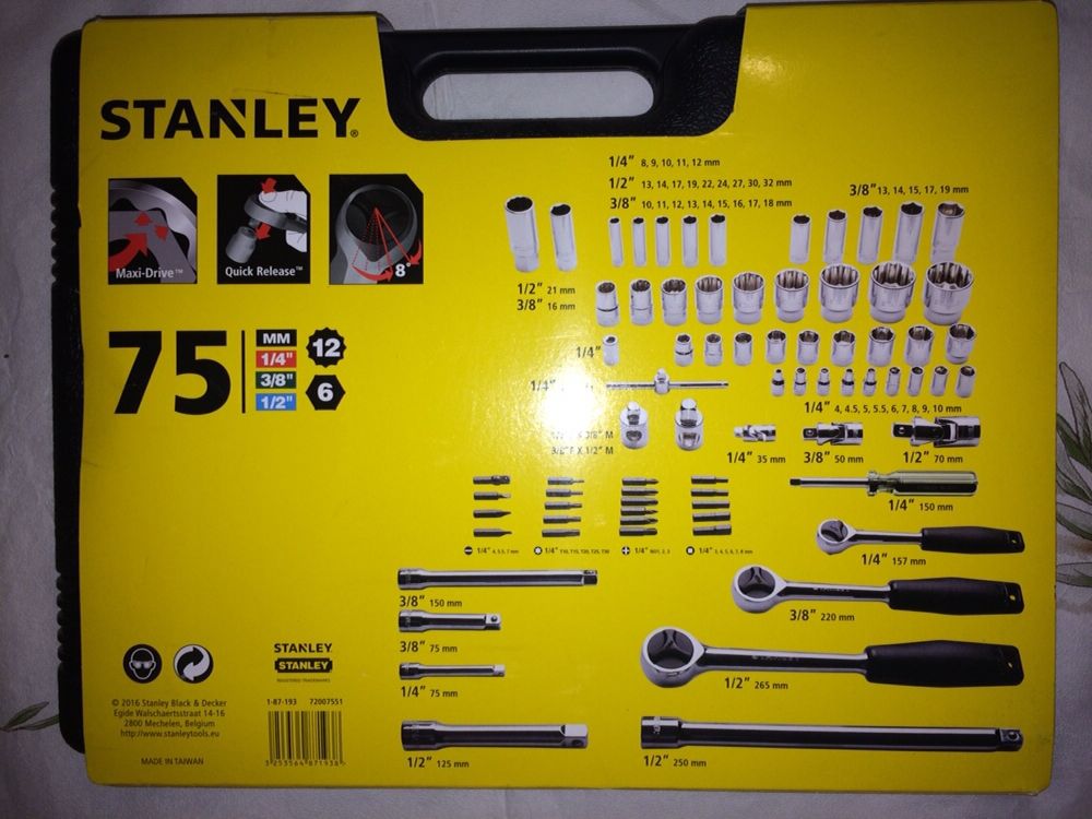 Trusa 75 piese Stanley cod 1-87-193