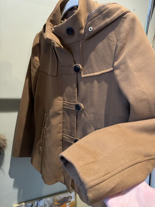 Дамско кафяво зимно палто Zara