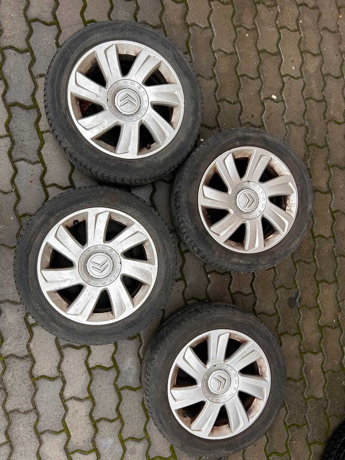 Продавам употребявани 4 бр. алуминиеви джанти 16 цола 195/55R16 с гуми