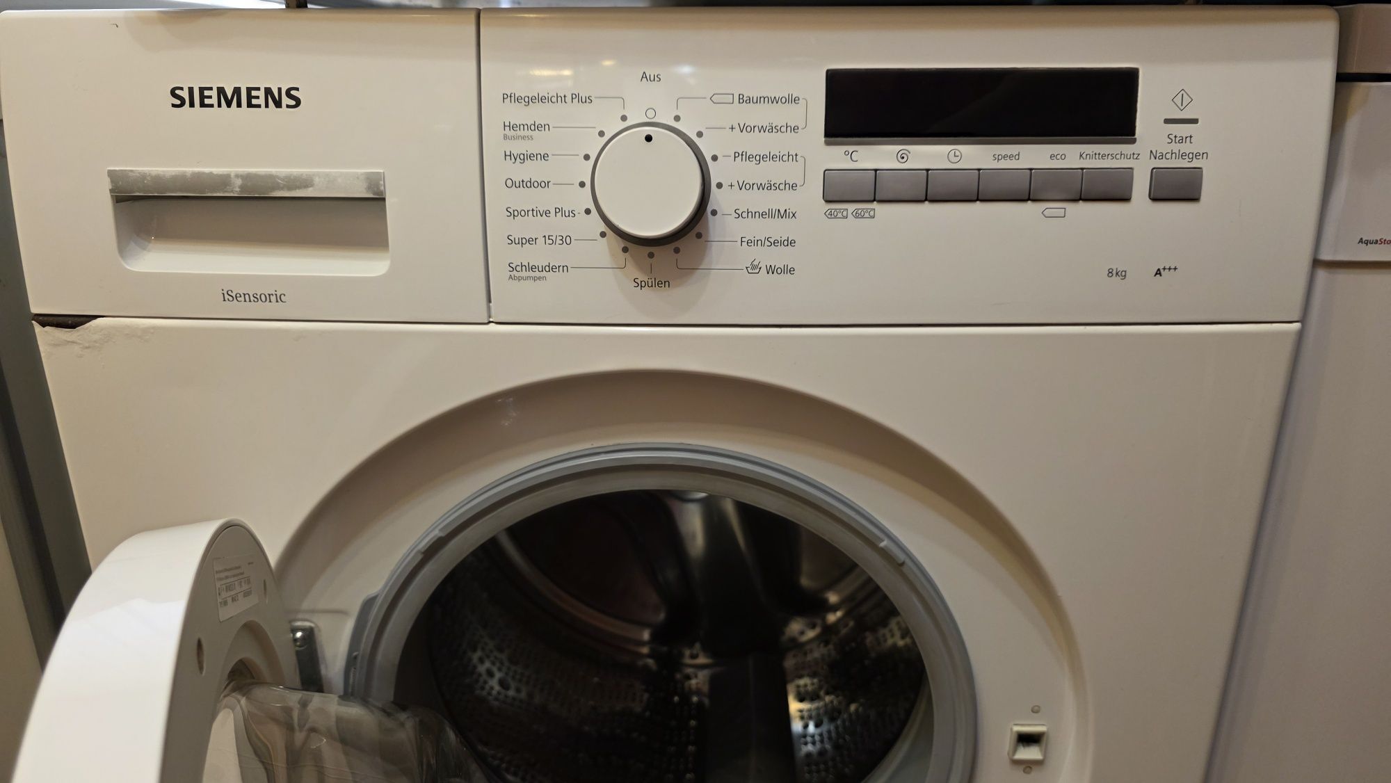 Пералня Siemens iSensoric 8кг, 1400 об./мин