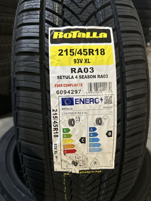 Нови всесезонни ROTALLA RA03 215/45R18 93V XL НОВ DOT БОРД 2154518