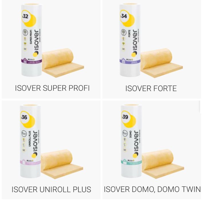 Vata minerala Isover ( super profi, forte, domo) gleturi, adezivi,osb