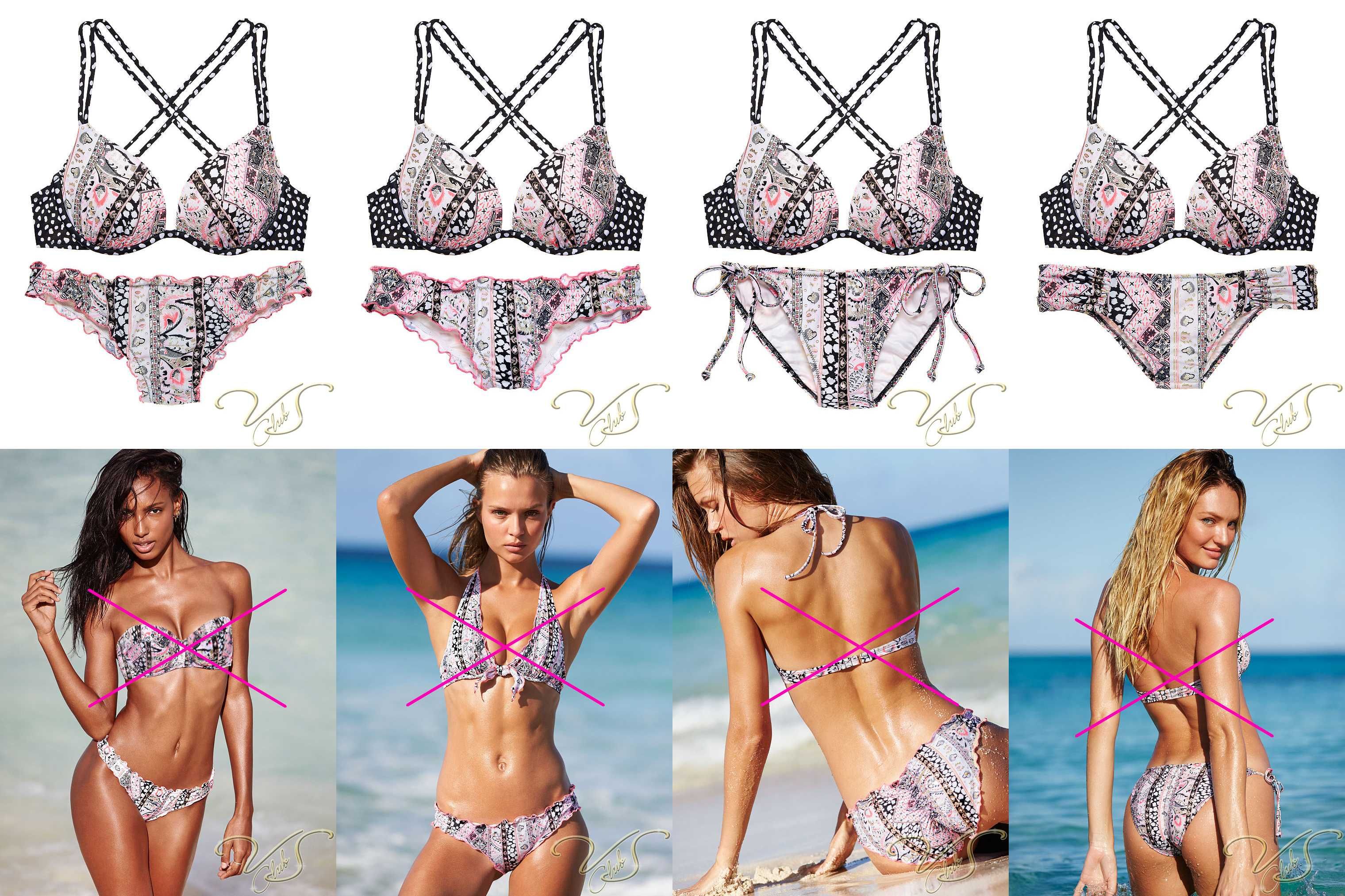 Costum Baie Push-Up VICTORIA’S SECRET Gorgeous 100% Original 75B 75C