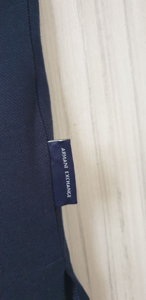 Armani Exchange Pique Organic Stretch Cotton  М НОВО! ОРИГИНАЛ Тениска