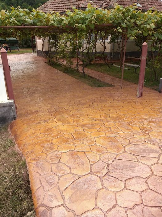 Beton amprentat decorativ