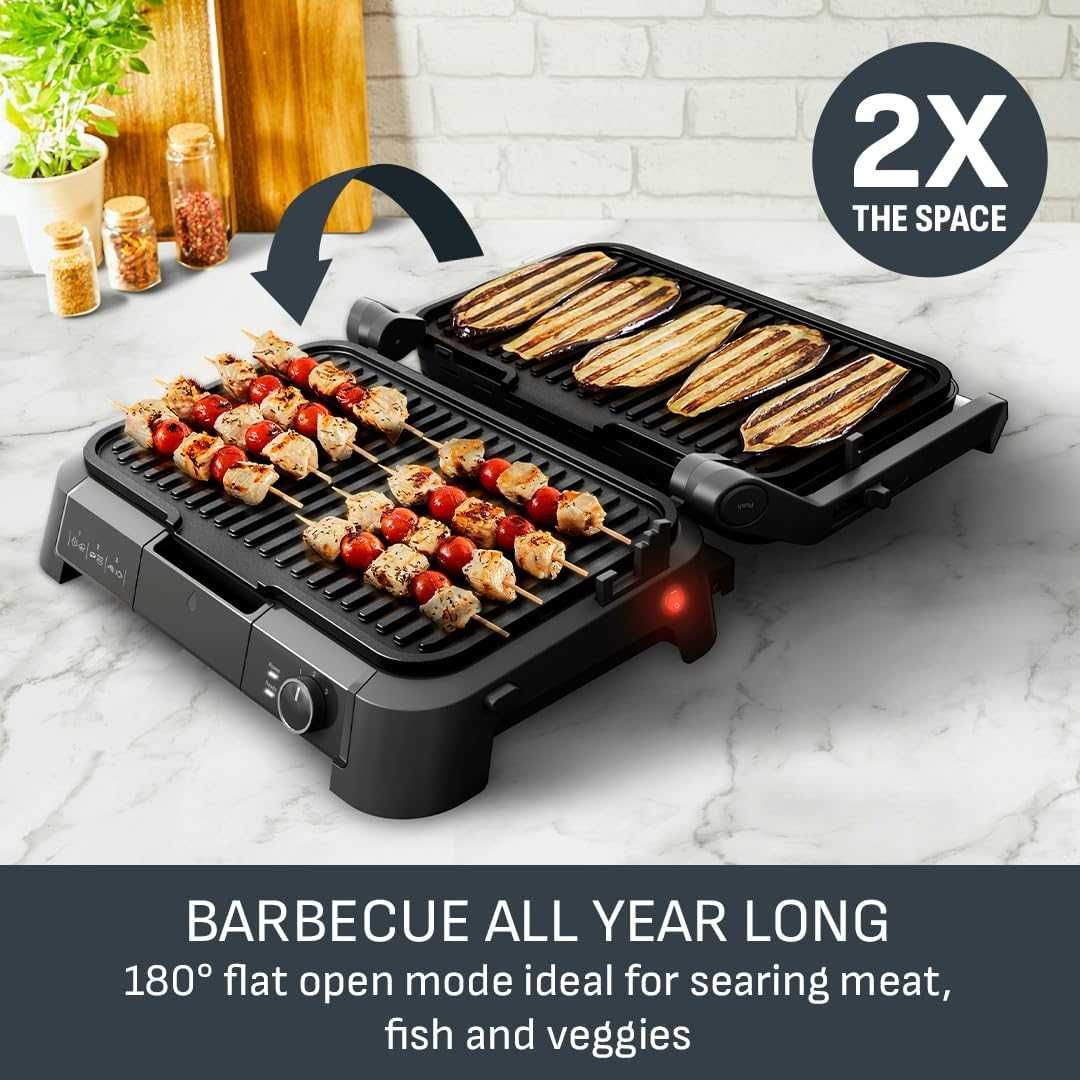 Tefal SuperGrill 3в1 XL, Вътрешен грил, незалепващи плочи, GC520DG1