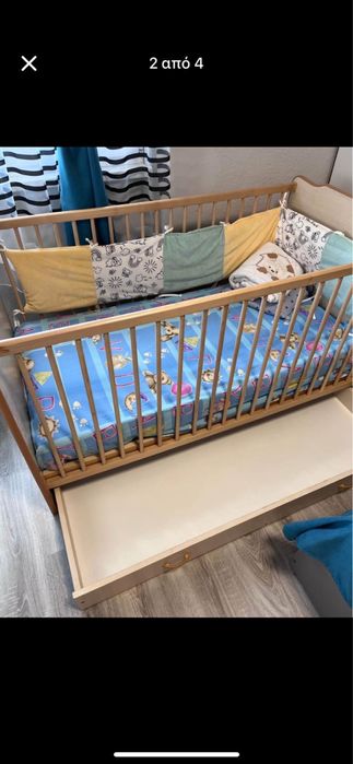 Бебешка дървена кошара