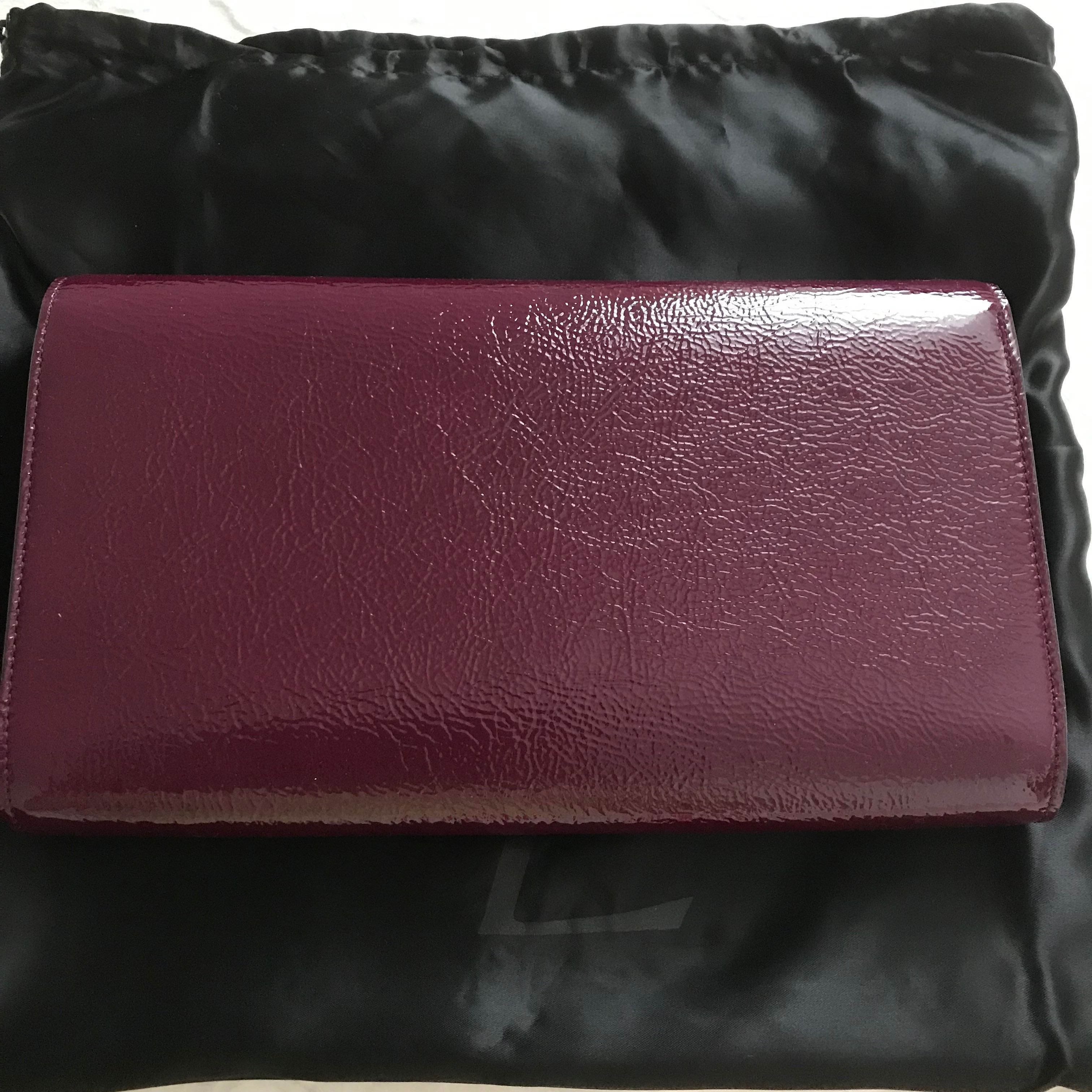 Vand clutch / geanta YSL autentic, purple, nou