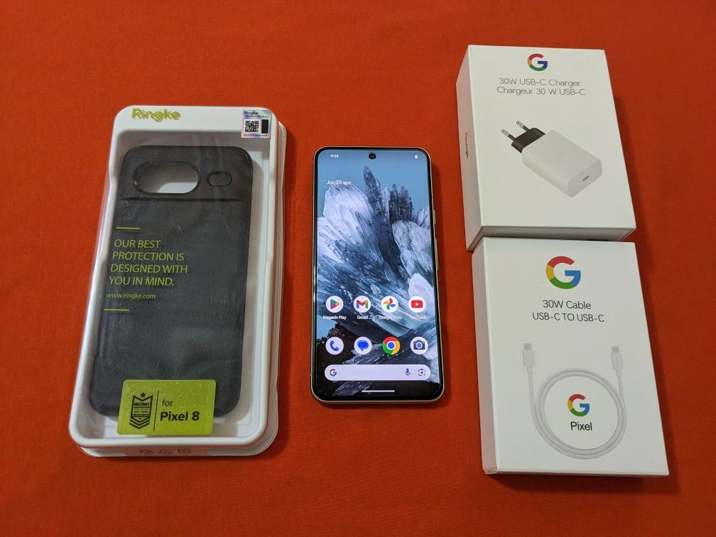 Google Pixel 8 Green NOU  Full Accesorii ! ! !