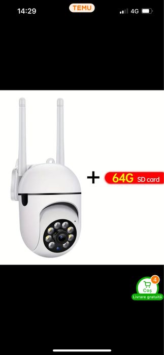 Camera supraveghere +card 64 GB