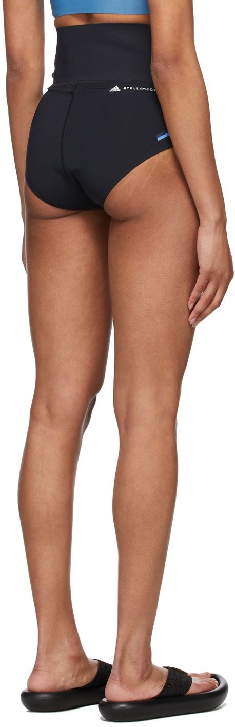 adidas by Stella McCartney Black Beachdefender Bikini Bottom Shorts