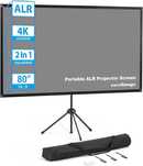 Ecran de proiector cu trepied, proiecție ALR, 80 inch 16:9