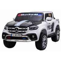 Masinuta electrica copii 2-8 ani de Politie Mercedes X Class 2 loc,4x4