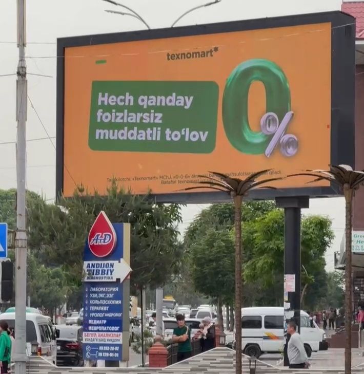 Viloyatlarda tashqi reklama//bilbord//led ekran//