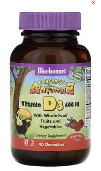 Продам Bluebonnet Nutrition Vitamin D3 400ME клубника 90 таблеток