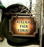 Reclama / panou fier forjat rustic - reducere