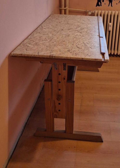 Masa de lucru din lemn (vintage drafting table)