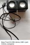 Boxe Trust 2.0, 6W, stereo, USB + jack 3.5mm, compacte