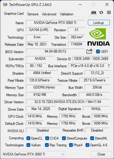 Видеокарта Palit RTX 3060 Ti Dual 8GB OC