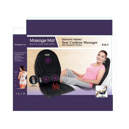 Массаж подогрев Массажная накидка Massage Mat 2 в 1