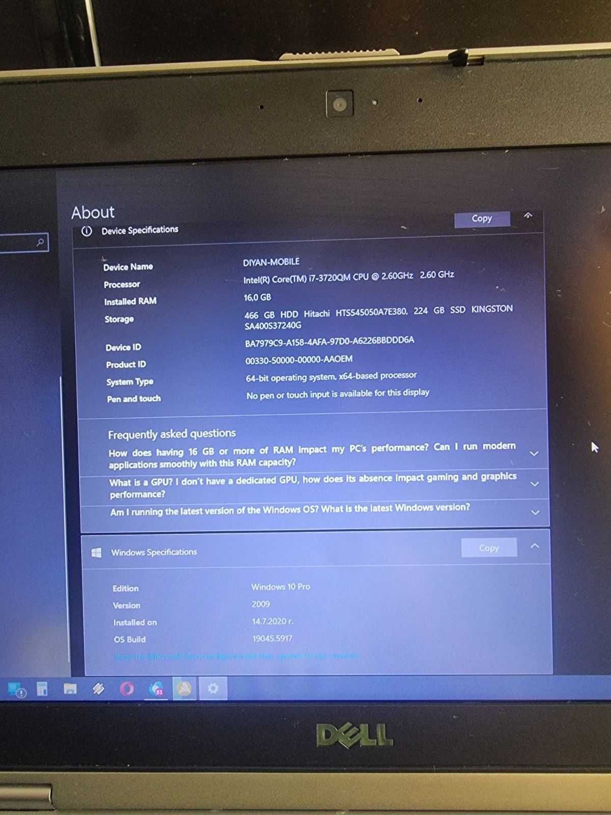 Dell Latitude E6430