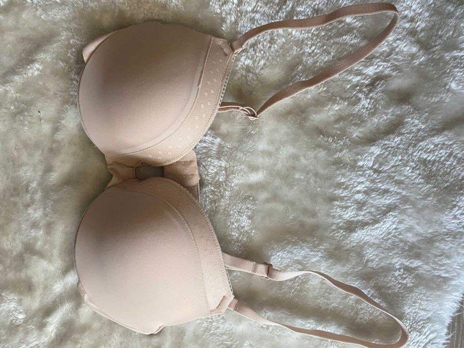 Sutien bej/nude, cu dantela, marime 75B, nou, H&M, 45lei