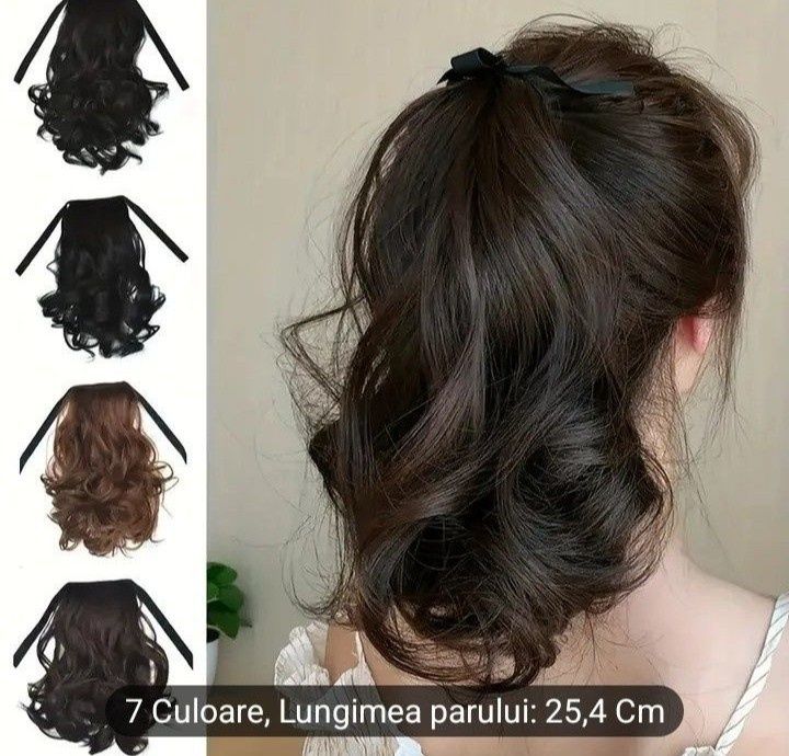 Coada ondulata Ponytail,nuanta disponibila(negru)