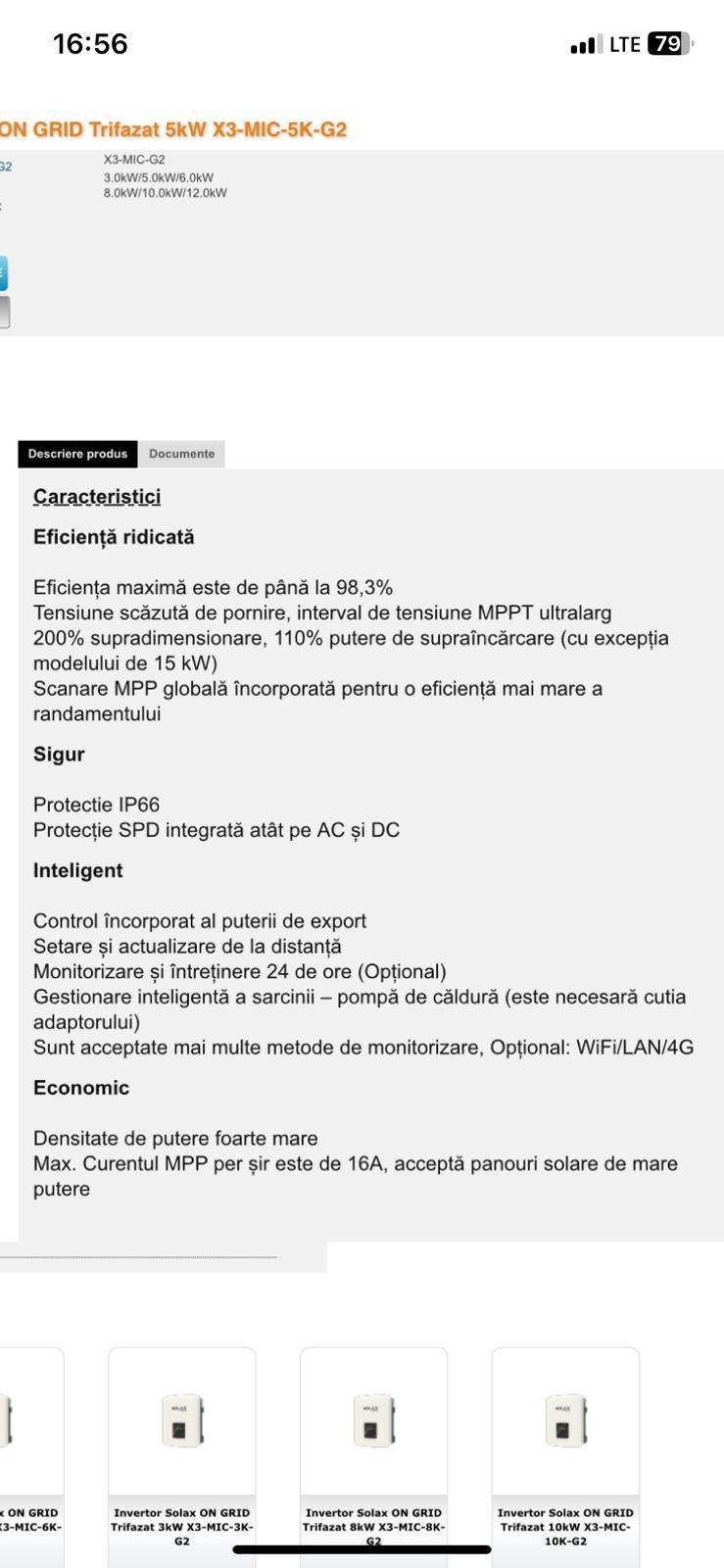 De vânzare invertor Solax trifazic