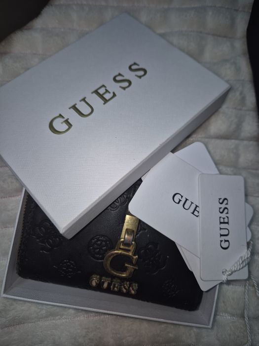 Портмоне guess естествена кожа