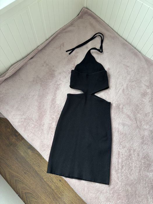 Черен дамски сатенен гащеризон