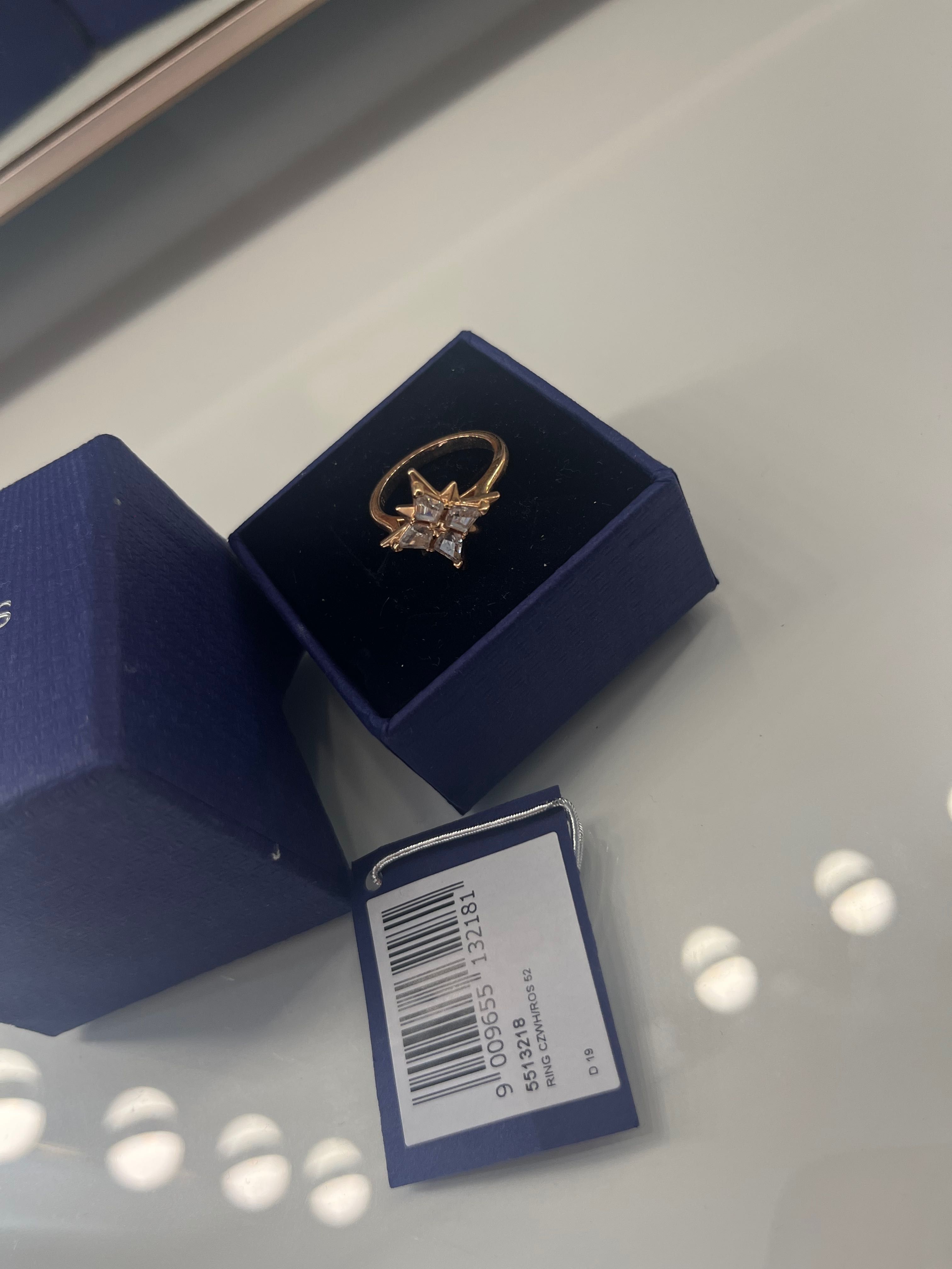 Нов пръстен Swarovski розово злато