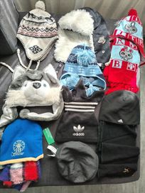 Оригинална детска шапка/каскет Benneton, Adidas, комплекти, шал Puma