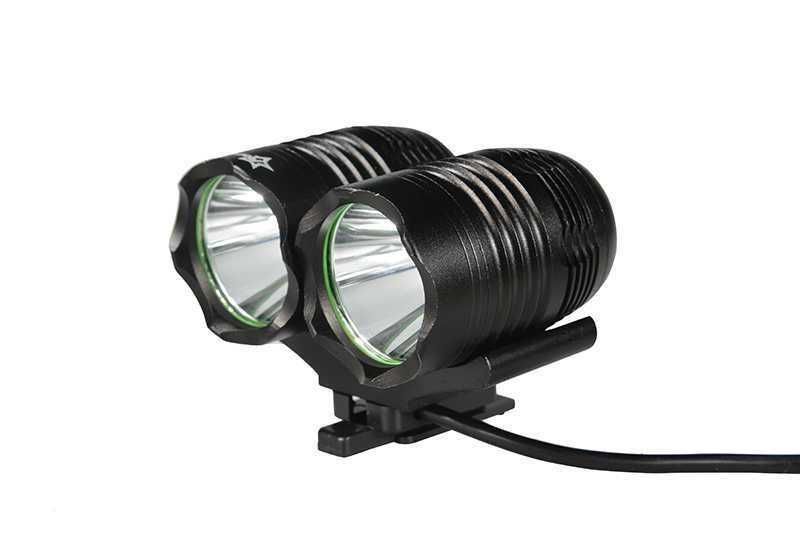 Far Bicicleta 2 Led Cree T6 Lanterna Frontală  Acumulator OFERTA!