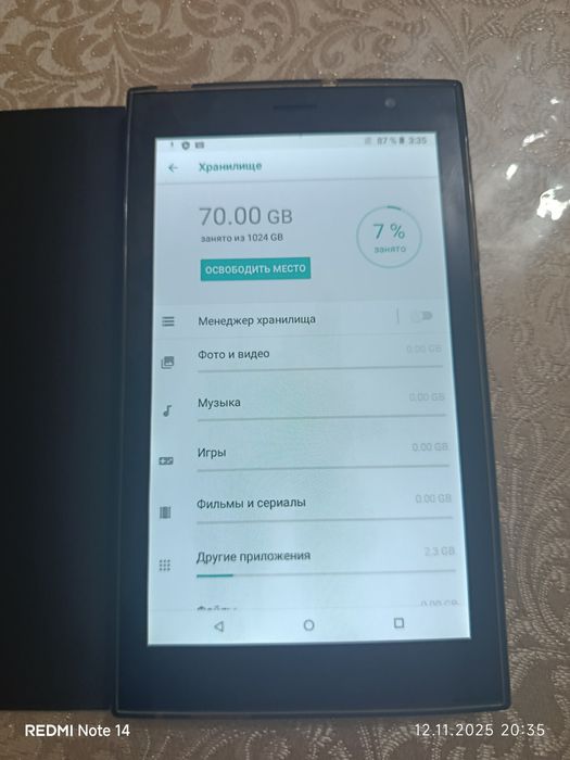 Продаю новый планшет